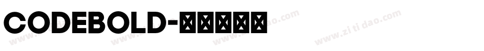 CodeBold字体转换