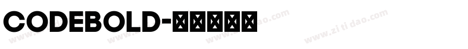 CodeBold字体转换