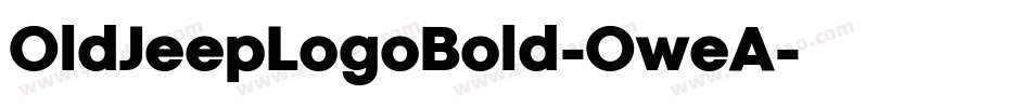 OldJeepLogoBold-OweA字体转换