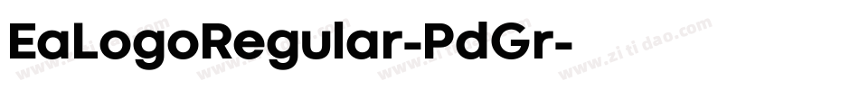 EaLogoRegular-PdGr字体转换