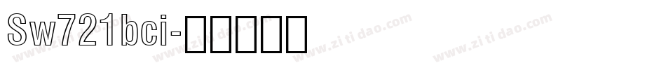 Sw721bci字体转换