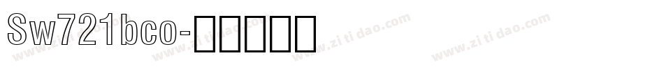 Sw721bco字体转换