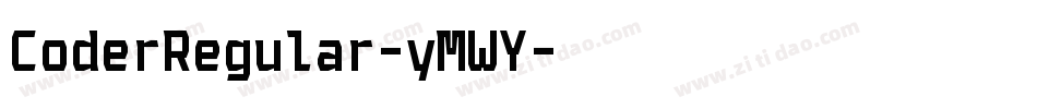 CoderRegular-yMWY字体转换