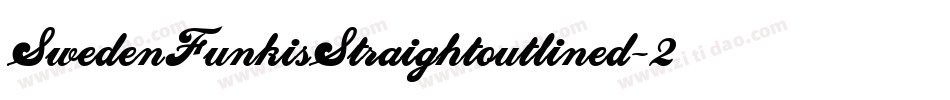 SwedenFunkisStraightoutlined-2ExK字体转换