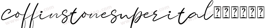 coffinstonesuperital字体转换
