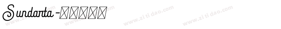 Sundarta字体转换
