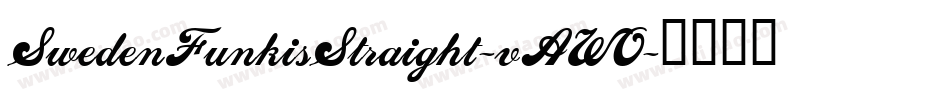 SwedenFunkisStraight-vAWO字体转换 SwedenFunkisStraight-vAWO字体转换