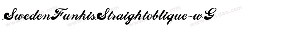 SwedenFunkisStraightoblique-wGaZ字体转换 SwedenFunkisStraightoblique-wGaZ字体转换