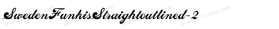 SwedenFunkisStraightoutlined-2ExK字体转换