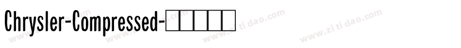 Chrysler-Compressed字体转换