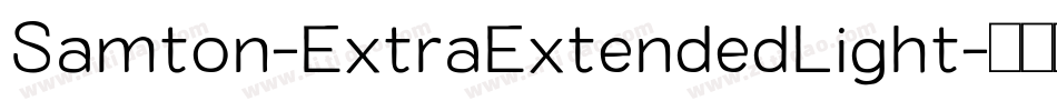 Samton-ExtraExtendedLight字体转换