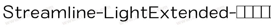 Streamline-LightExtended字体转换