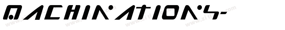 Machinations字体转换