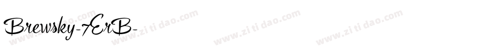 Brewsky-7ErB字体转换