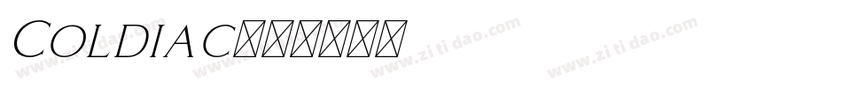 Coldiac字体转换
