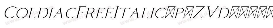 ColdiacFreeItalic-p7ZVd字体转换