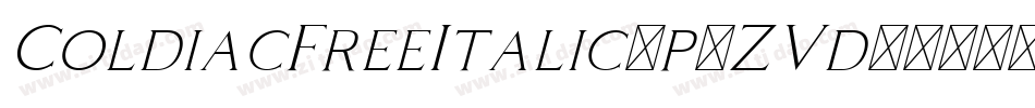 ColdiacFreeItalic-p7ZVd字体转换