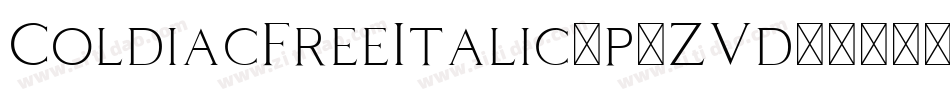ColdiacFreeItalic-p7ZVd字体转换