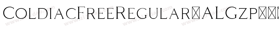 ColdiacFreeRegular-ALGzp字体转换
