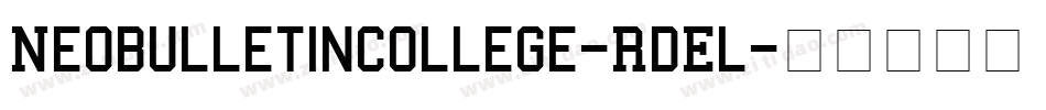 NeobulletinCollege-RdEl字体转换