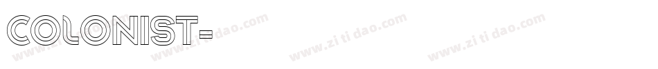 COLONIST字体转换