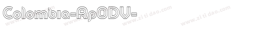 Colombia-Rp0DV字体转换