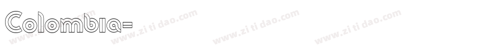 Colombia字体转换