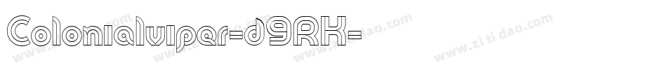 Colonialviper-d9RK字体转换