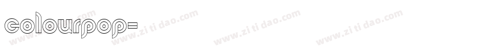 colourpop字体转换