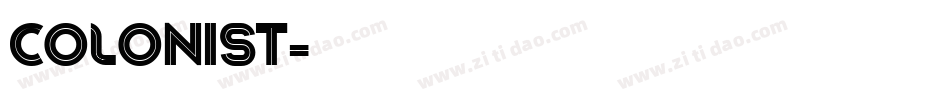 COLONIST字体转换