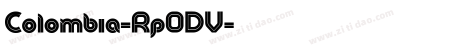 Colombia-Rp0DV字体转换