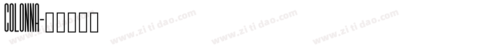 COLONNA字体转换