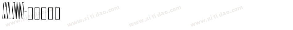 COLONNA字体转换
