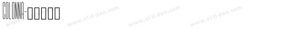 COLONNA字体转换