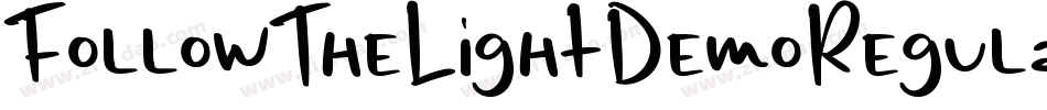 FollowTheLightDemoRegular-BV75字体转换