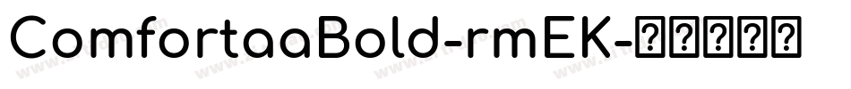 ComfortaaBold-rmEK字体转换