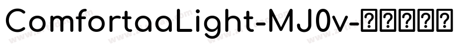 ComfortaaLight-MJ0v字体转换