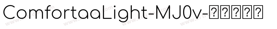 ComfortaaLight-MJ0v字体转换