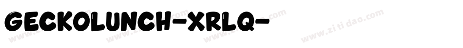 GeckoLunch-xrLq字体转换