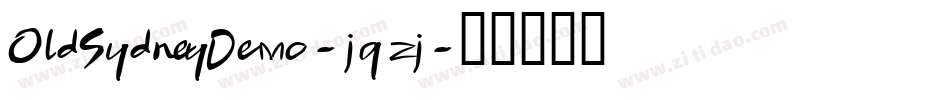 OldSydneyDemo-jqzj字体转换