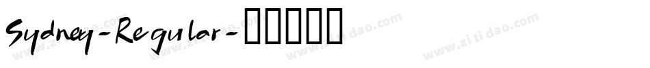 Sydney-Regular字体转换