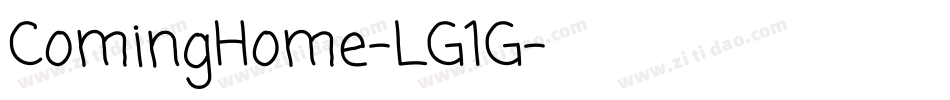 ComingHome-LG1G字体转换