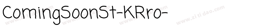 ComingSoonSt-KRro字体转换