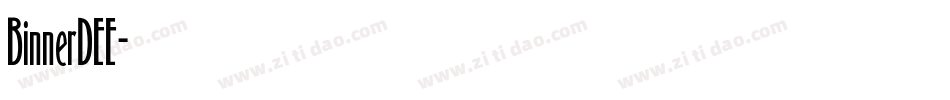 BinnerDEE字体转换