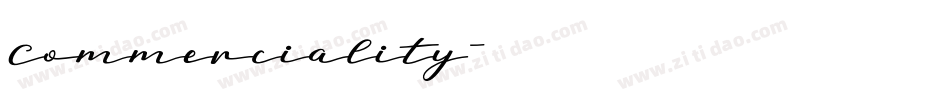 Commerciality字体转换