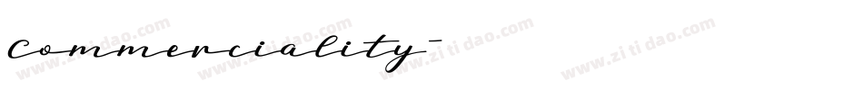 Commerciality字体转换