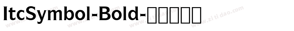ItcSymbol-Bold字体转换