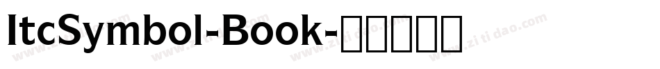 ItcSymbol-Book字体转换