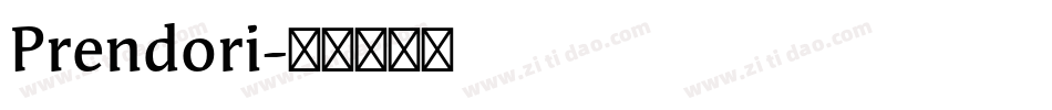 Prendori字体转换
