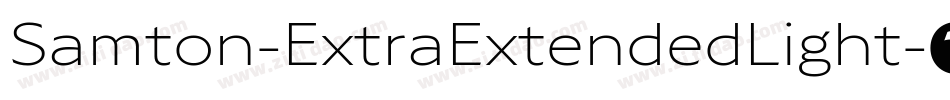 Samton-ExtraExtendedLight字体转换